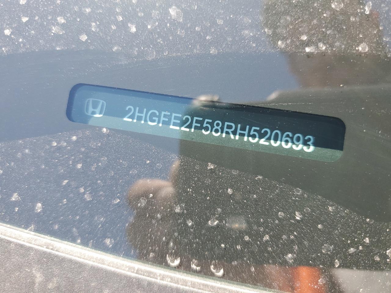 2024 HONDA CIVIC SPORT VIN:2HGFE2F58RH520693