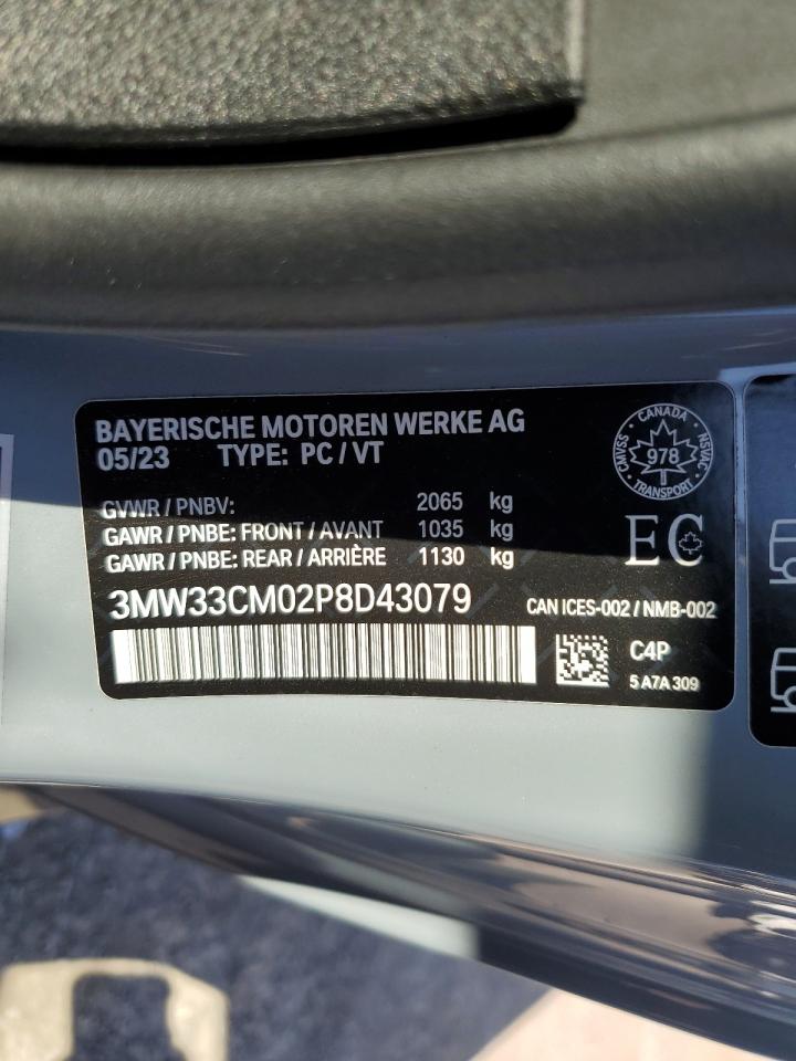 2023 BMW 230XI VIN:WP0AA2A8XNS255297