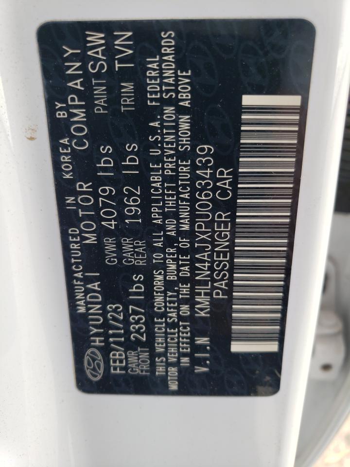 2023 HYUNDAI ELANTRA LIMITED VIN:KMHLN4AJXPU063439