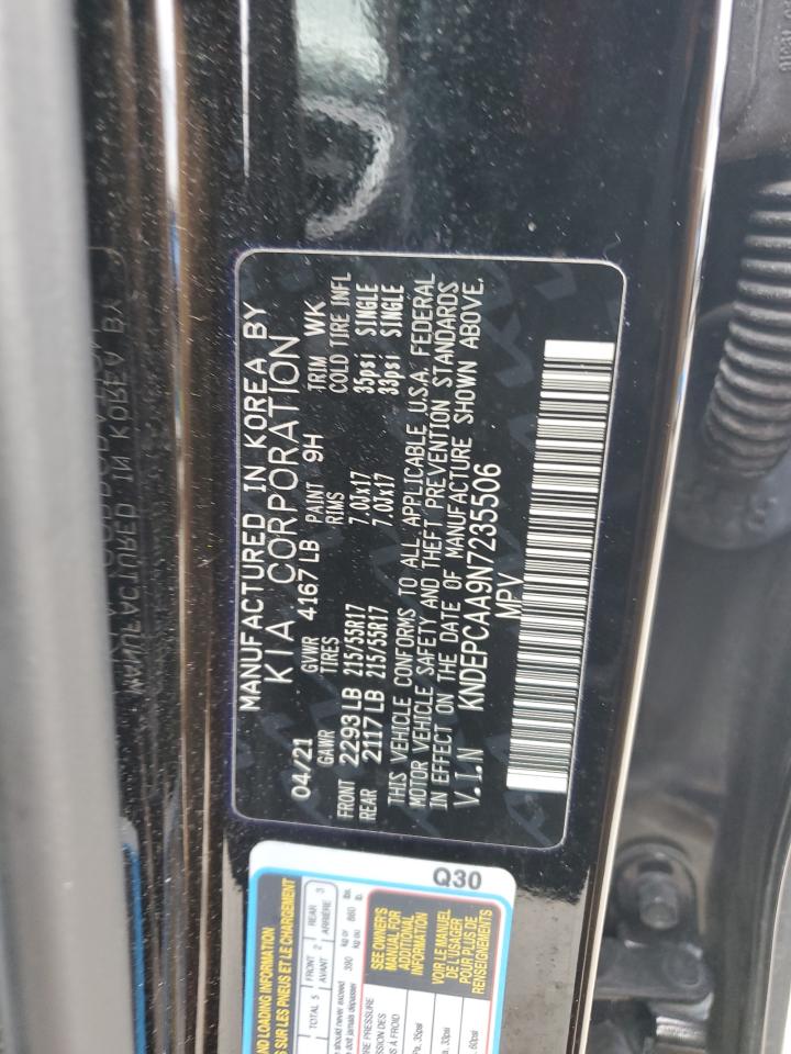 2022 KIA SELTOS LX VIN:KNDEPCAA9N7235506