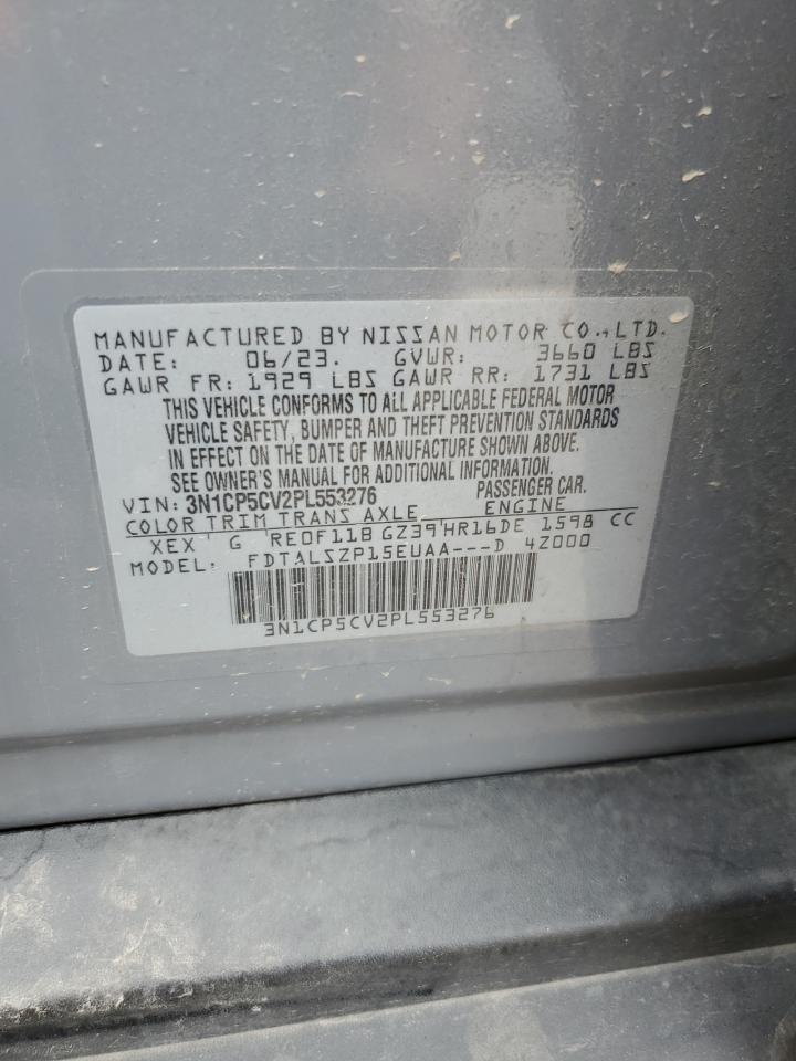 2023 NISSAN KICKS SV VIN:3N1CP5CV2PL553276