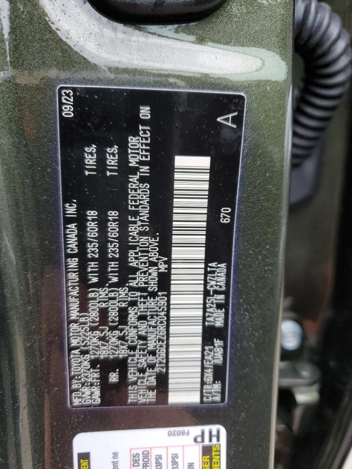 2024 LEXUS NX 350 PREMIUM VIN:2T2GGCEZ6RC045901