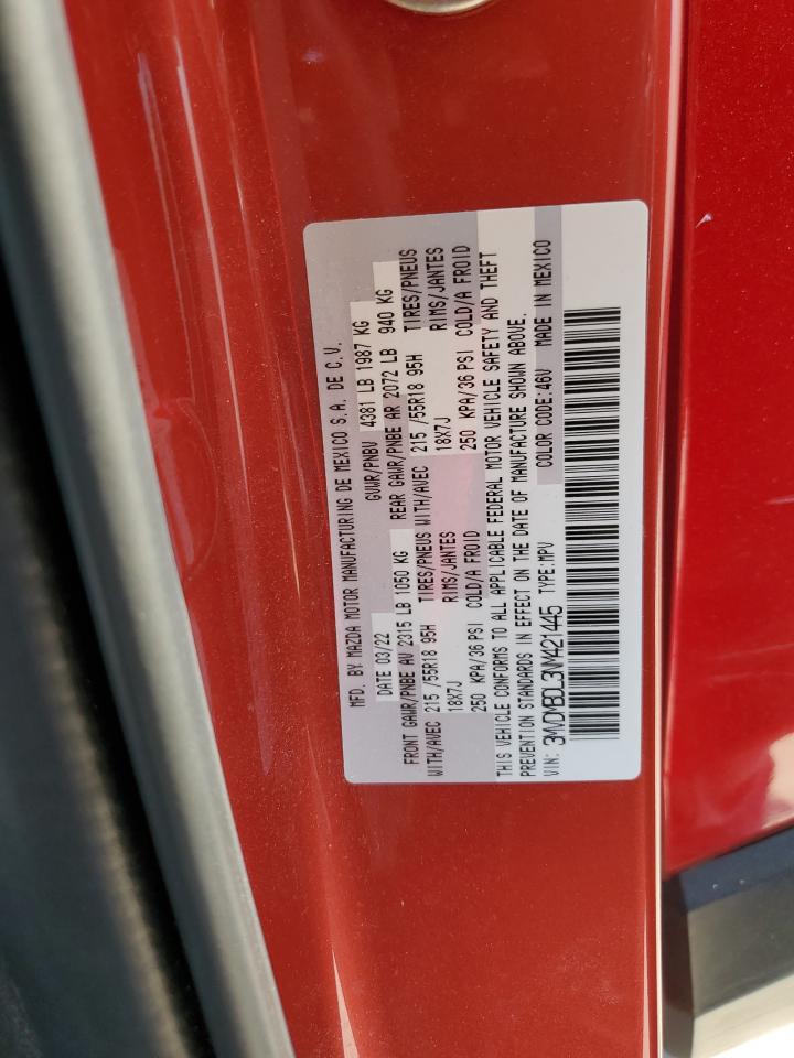 2022 MAZDA CX-30 PREMIUM VIN:3MVDMBDL3NM421445