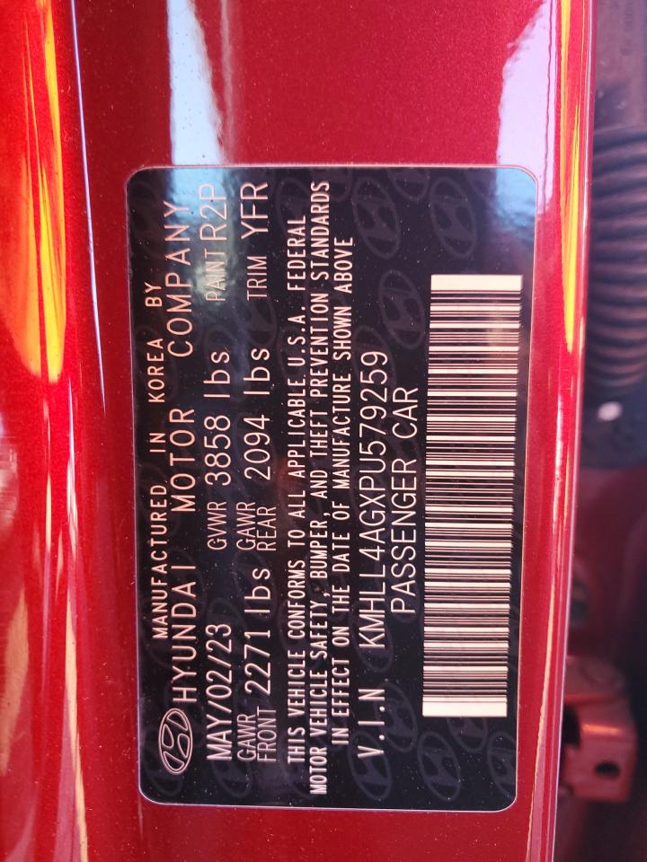 2023 HYUNDAI ELANTRA SE VIN:KMHLL4AGXPU579259