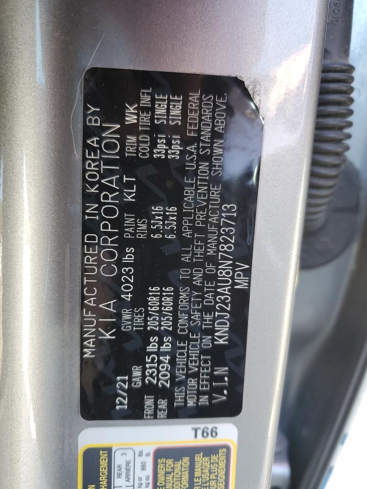 2022 KIA SOUL LX VIN:KNDJ23AU8N7823713