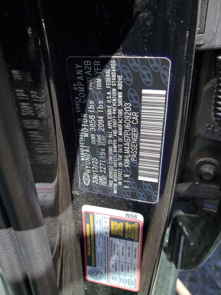 2023 HYUNDAI ELANTRA SEL VIN:KMHLM4AG7PU609203