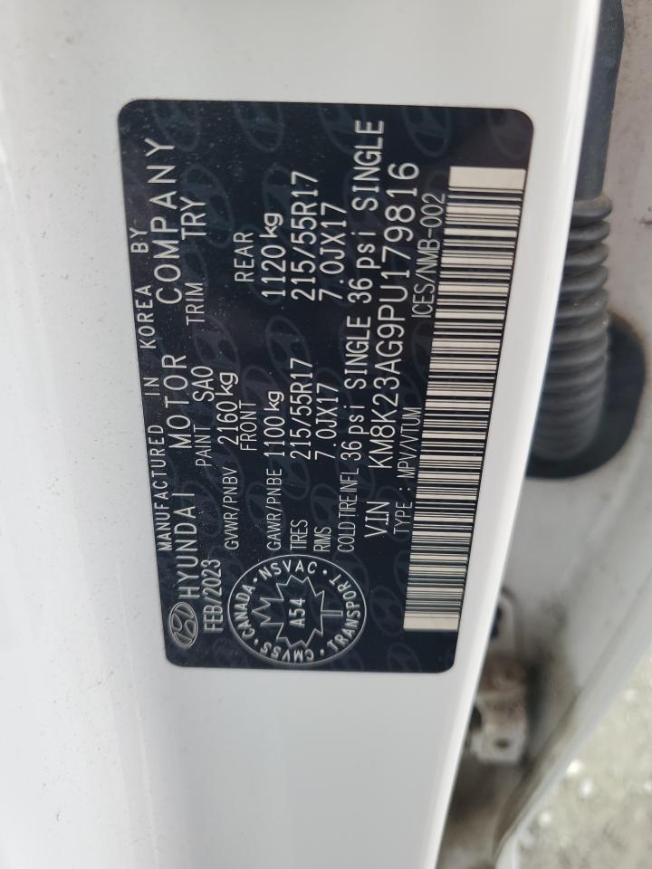 2023 HYUNDAI KONA SE VIN:NLHDN51AALZ040043