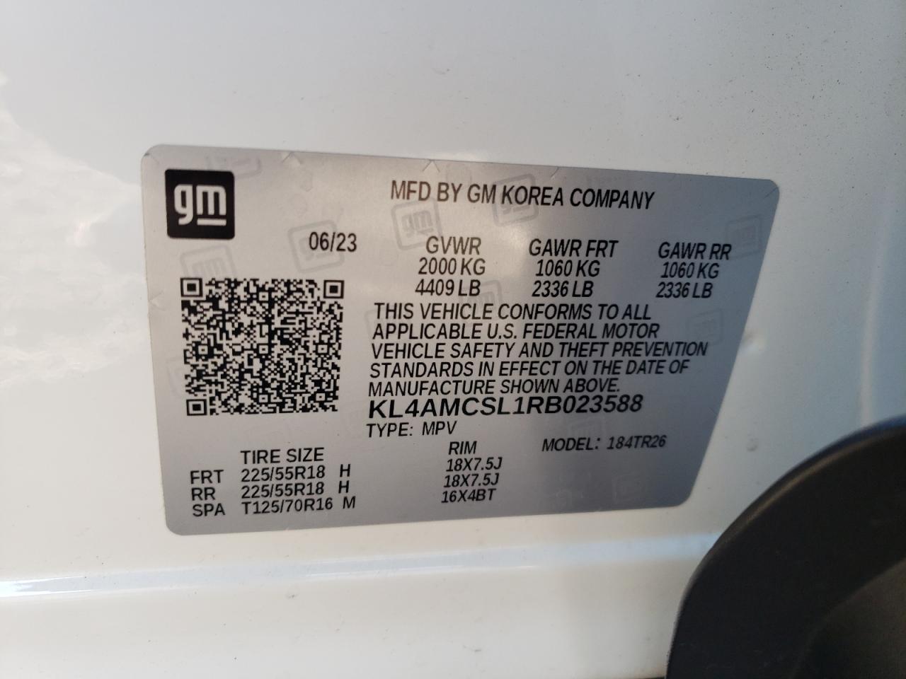 2024 BUICK ENCORE GX PREFERRED VIN:KL4AMCSL1RB023588