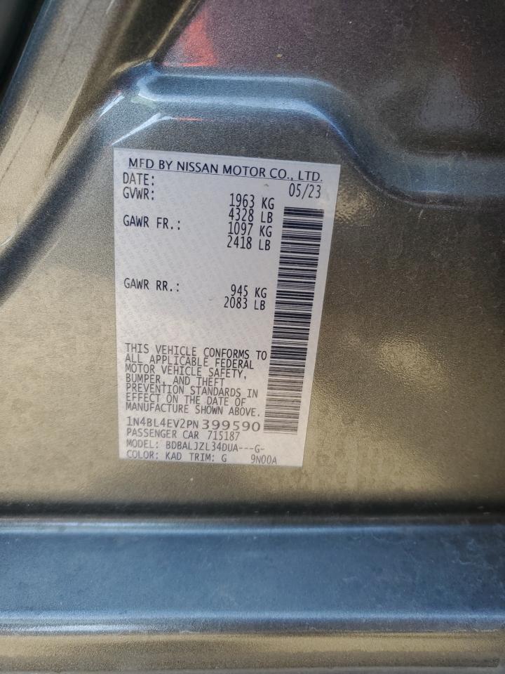 2023 NISSAN ALTIMA SL VIN:1N4BL4EV2PN399590