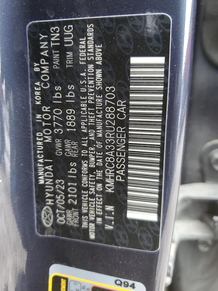 2024 HYUNDAI VENUE SEL VIN:5XXG64J26NG151631