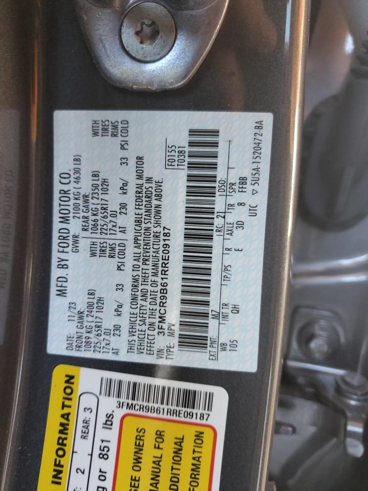 2024 FORD BRONCO SPORT BIG BEND VIN:3FMCR9B61RRE09187