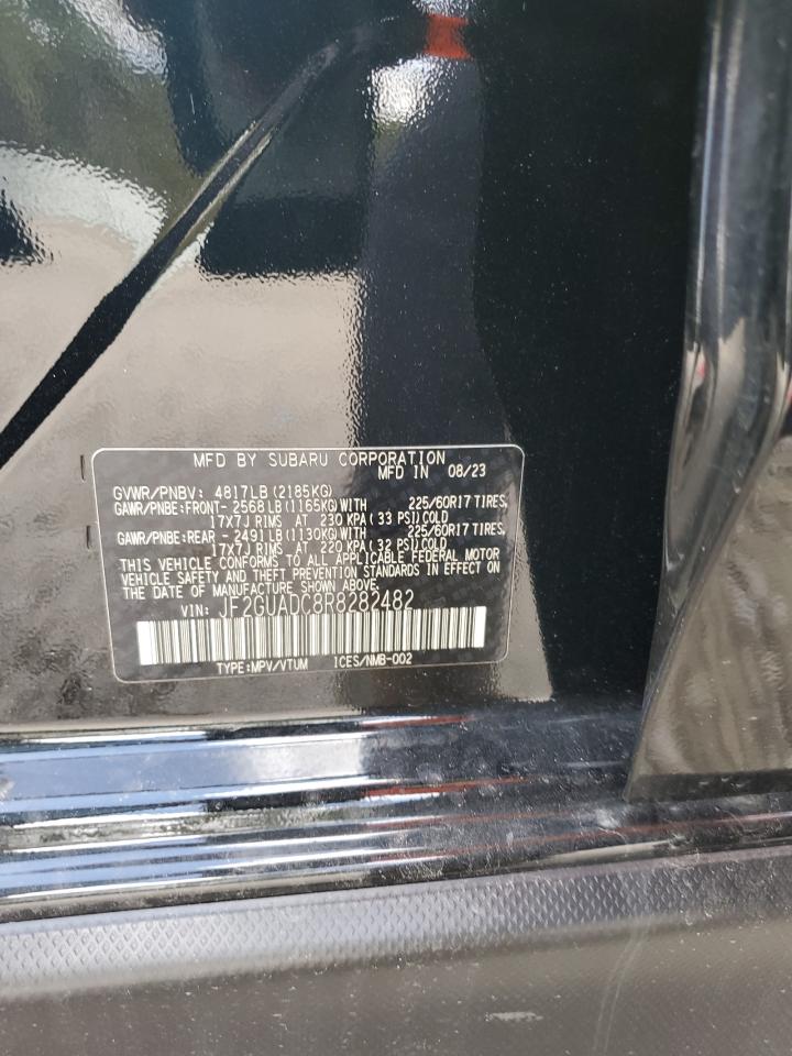 2024 SUBARU CROSSTREK PREMIUM VIN:JF2GUADC8R8282482