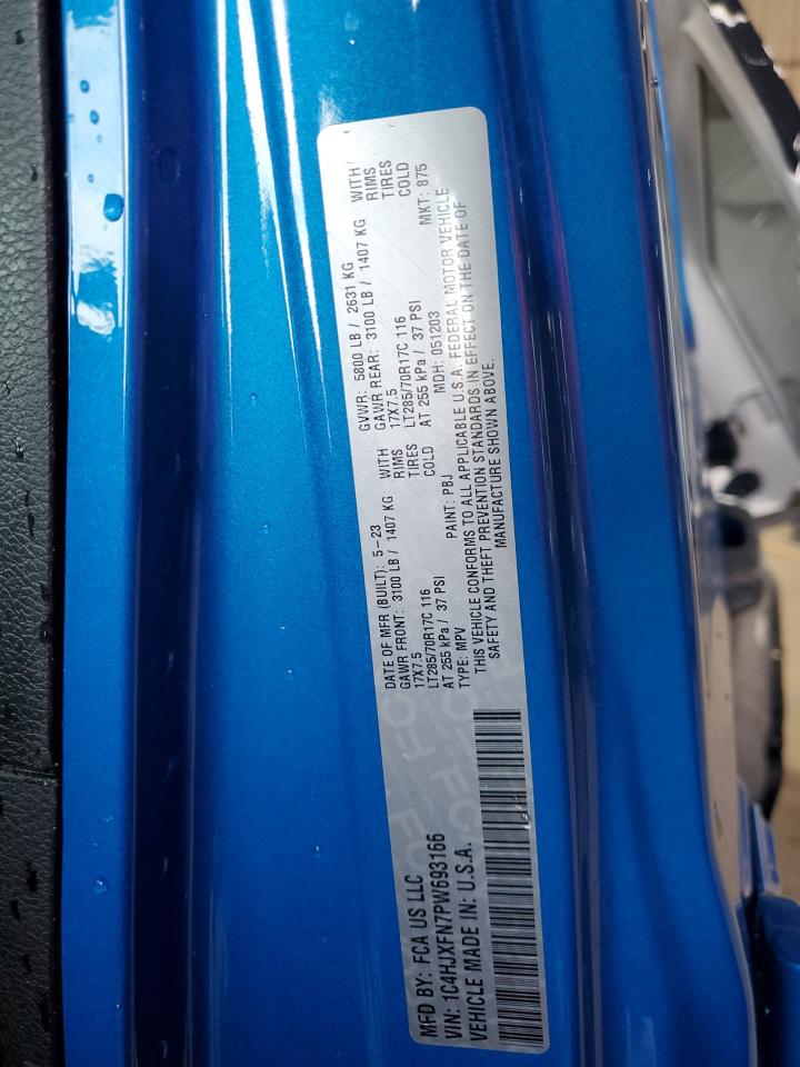 2023 JEEP WRANGLER RUBICON VIN:1C4HJXFN7PW693166