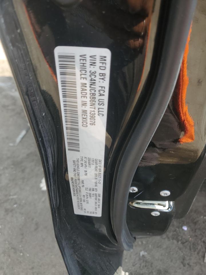 2022 JEEP COMPASS LATITUDE VIN:3C4NJCBB6NT139076