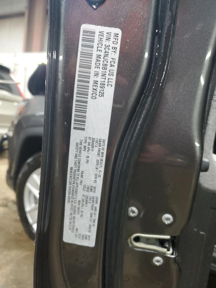 2022 JEEP COMPASS LATITUDE VIN:3C4NJCBB1NT189125