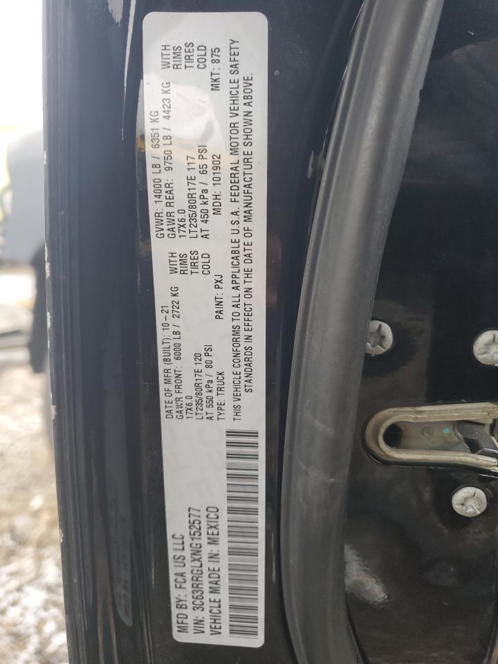 2022 RAM 3500 TRADESMAN VIN:3C63RRGLXNG152577