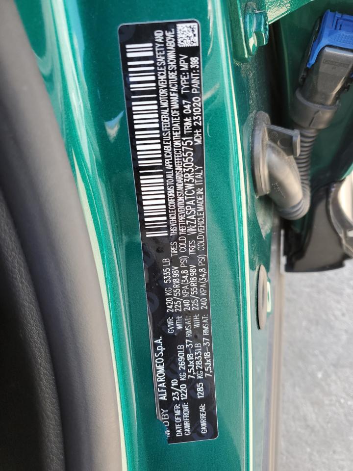 2024 ALFA ROMEO TONALE TI VIN:ZASPATCW3R3055751