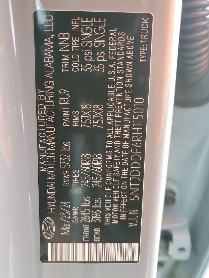 2024 HYUNDAI SANTA CRUZ XRT VIN:1J4FY19S7WP785219