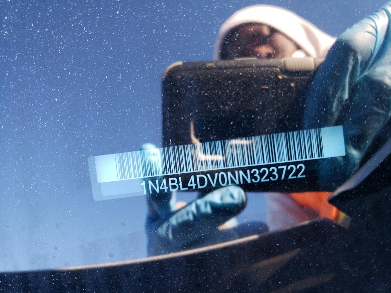 2022 NISSAN ALTIMA SV VIN:1N4BL4DV0NN323722