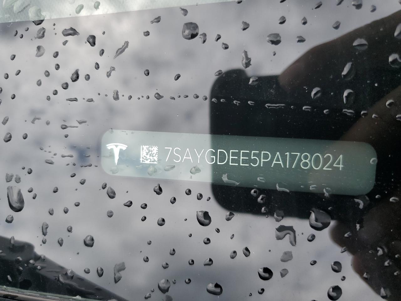 2023 TESLA MODEL Y VIN:7SAYGDEE5PA178024