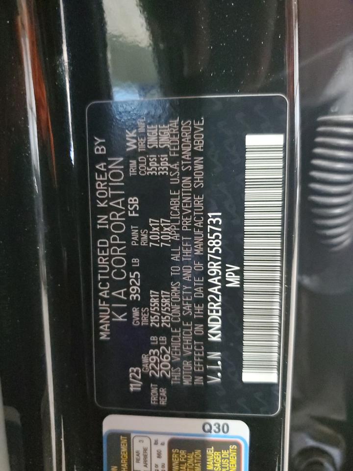 2024 KIA SELTOS EX VIN:KNDER2AA9R7585731