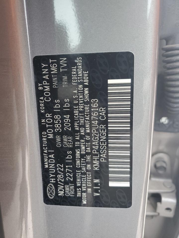 2023 HYUNDAI ELANTRA LIMITED VIN:KMHLP4AG2PU476163