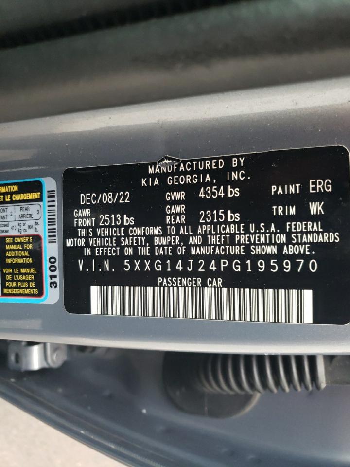 2023 KIA K5 LXS VIN:5XXG14J24PG195970