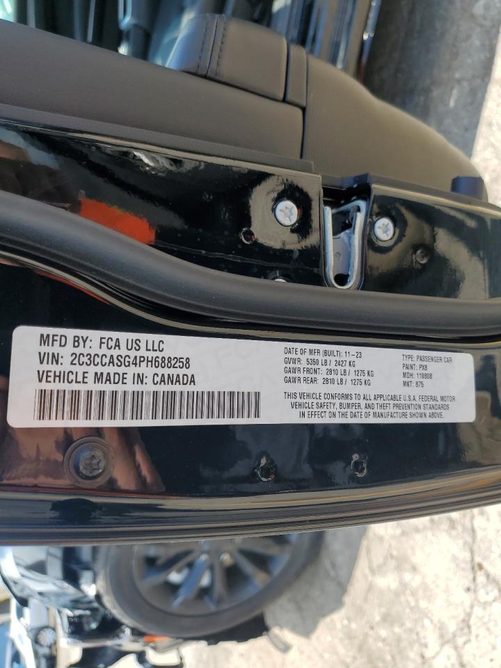 2023 CHRYSLER 300 TOURING L VIN:2C3CCASG4PH688258