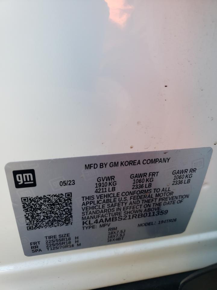 2024 BUICK ENCORE GX PREFERRED VIN:KL4AMBS21RB011359