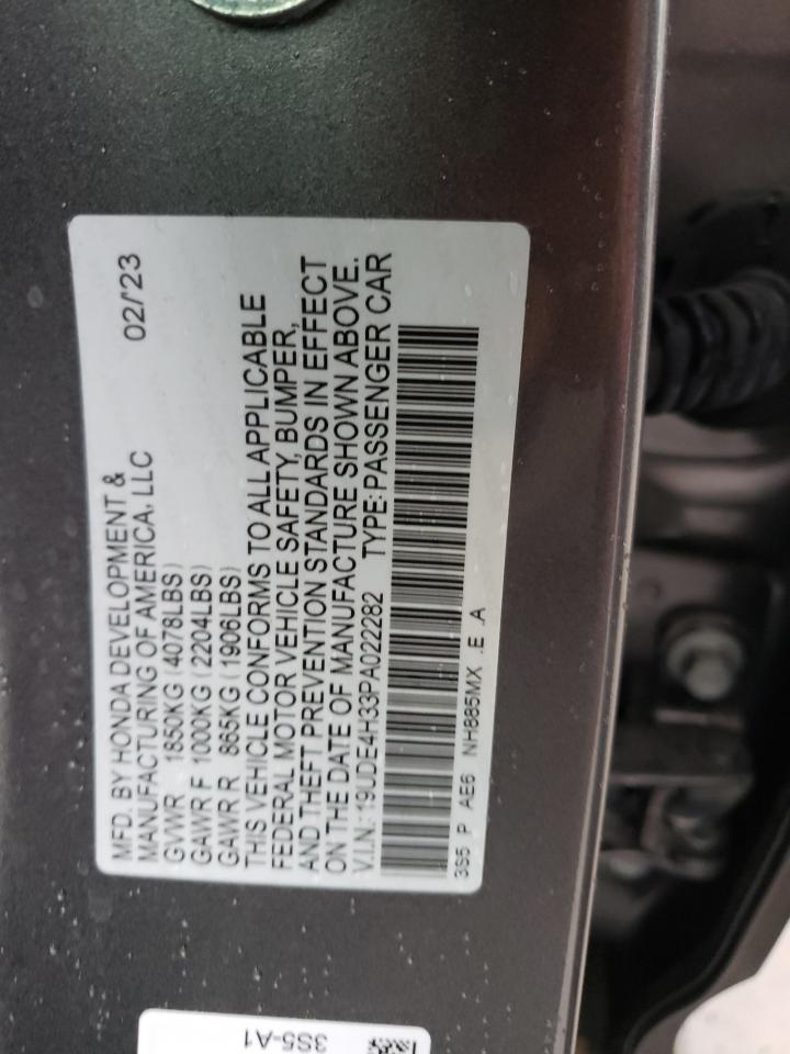 2023 ACURA INTEGRA A-SPEC VIN:19UDE4H33PA022282