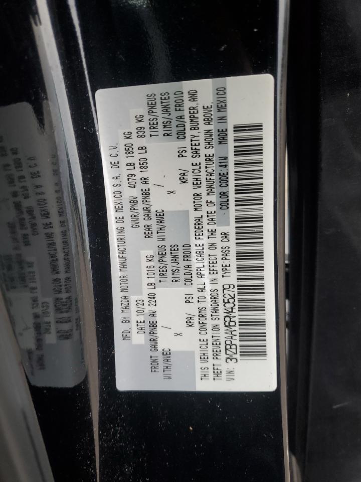 2024 MAZDA 3 VIN:3MZBPAAM6RM405279