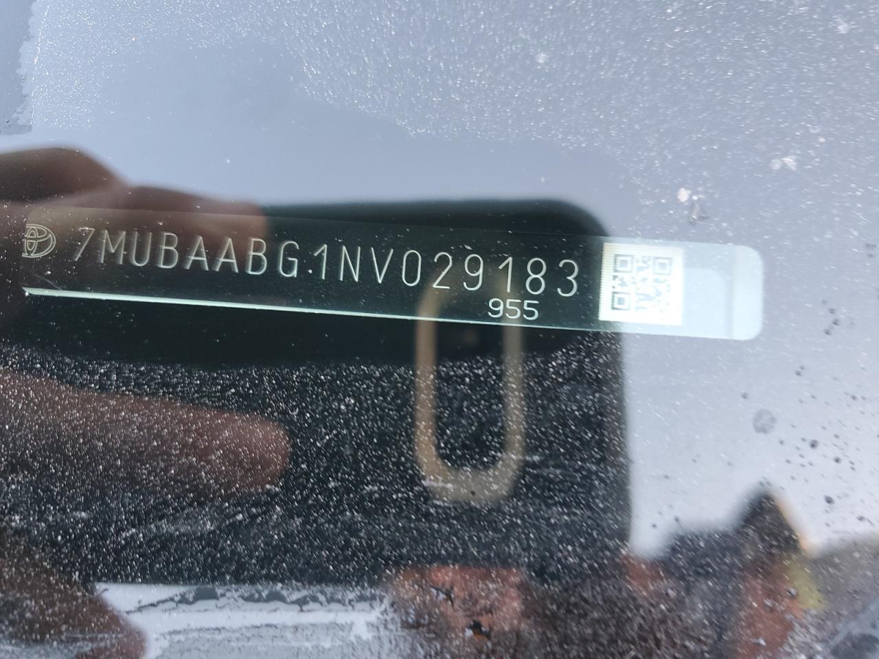 2022 TOYOTA COROLLA CROSS LE VIN:7MUBAABG1NV029183