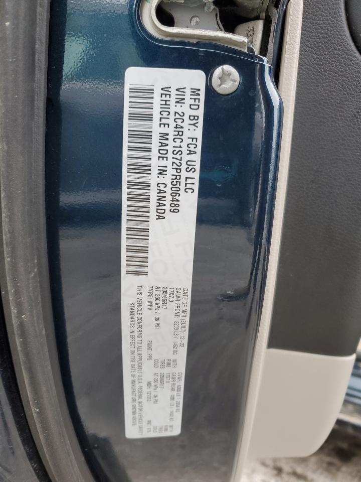 2023 CHRYSLER PACIFICA HYBRID LIMITED VIN:2C4RC1S72PR506489