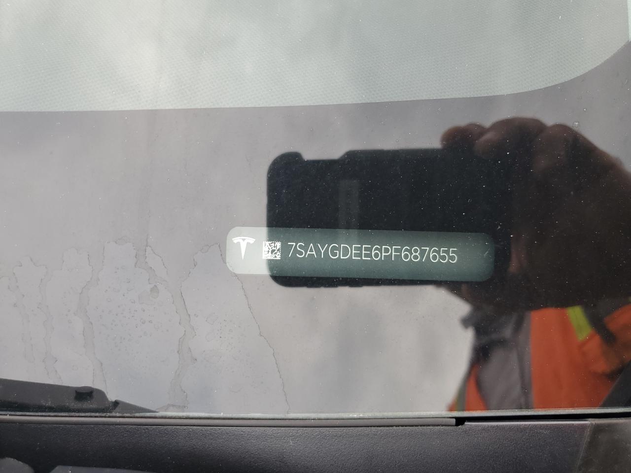 2023 TESLA MODEL Y VIN:7SAYGDEE6PF687655