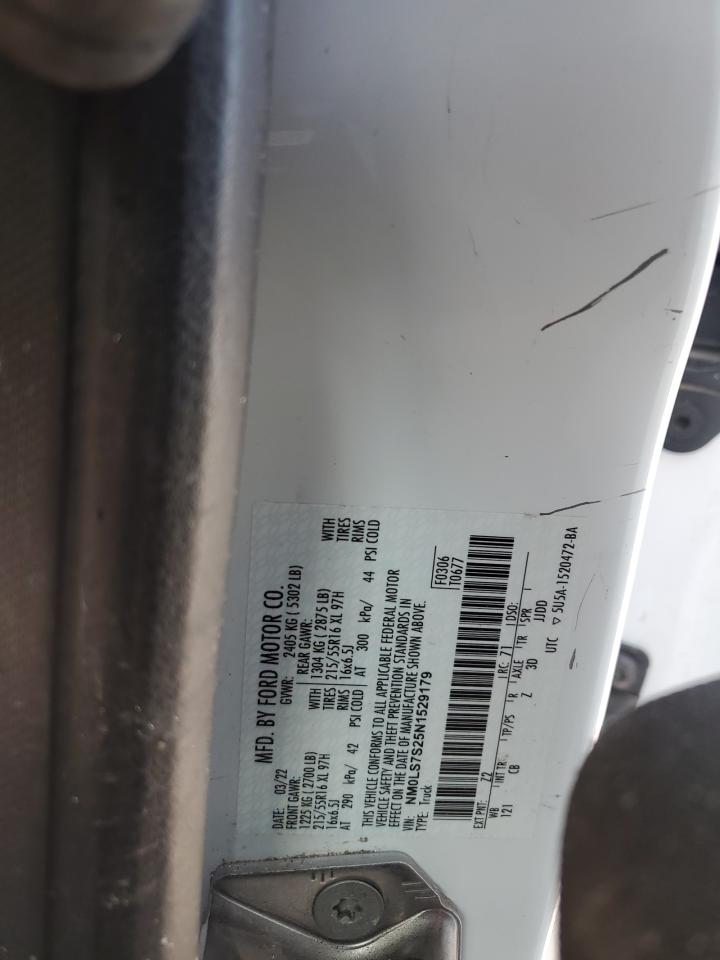 2022 FORD TRANSIT CONNECT XL VIN:NM0LS7S25N1529179