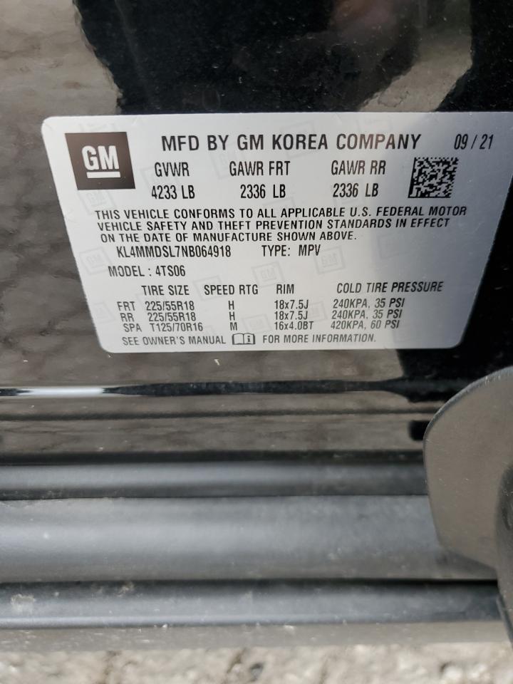 2022 BUICK ENCORE GX SELECT VIN:KL4MMDSL7NB064918