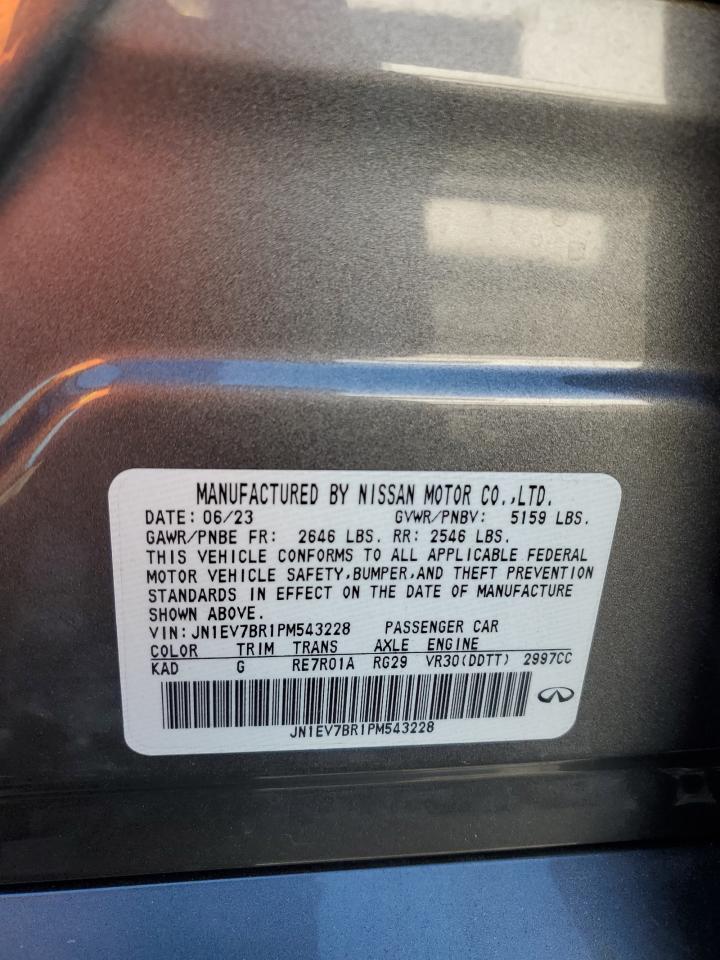 2023 INFINITI Q50 LUXE VIN:JN1EV7BR1PM543228