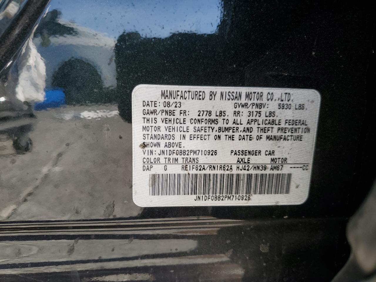 2023 NISSAN ARIYA EVOLVE+ VIN:JN1DF0BB2PM710926