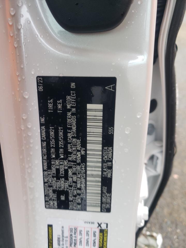 2023 LEXUS RX 350 BASE VIN:2T2BAMBA8PC016445