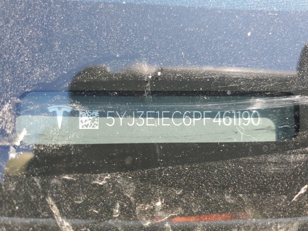 2023 TESLA MODEL 3 VIN:5YJ3E1EC6PF461190
