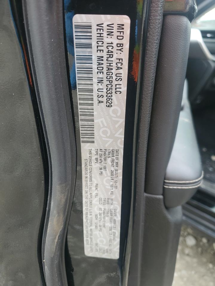 2023 JEEP GRAND CHEROKEE LAREDO VIN:1C4RJHAG5PC533629