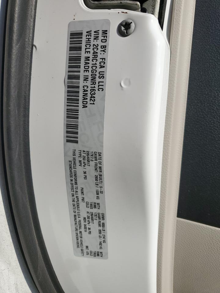 2022 CHRYSLER VOYAGER LX VIN:2C4RC1CG0NR163421