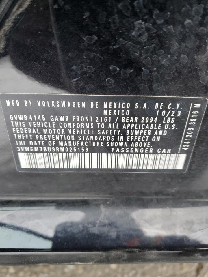 2024 VOLKSWAGEN JETTA S VIN:3VW5M7BU3RM025159