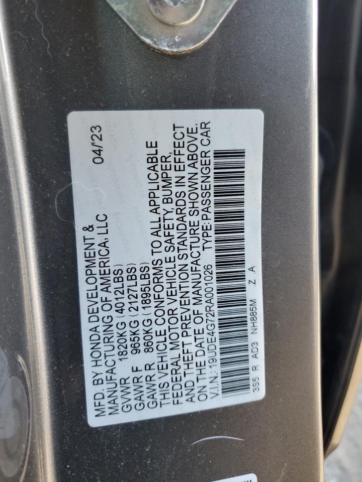 2024 ACURA INTEGRA A-SPEC TECH VIN:19UDE4G72RA001026