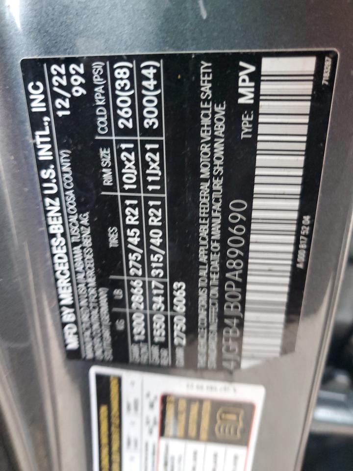 2023 MERCEDES-BENZ GLE 350 VIN:4JGFB4JB0PA890690