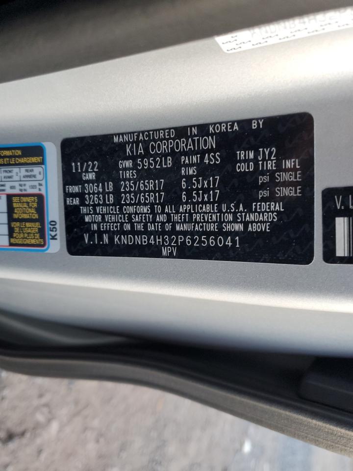 2023 KIA CARNIVAL LX VIN:KNDNB4H32P6256041