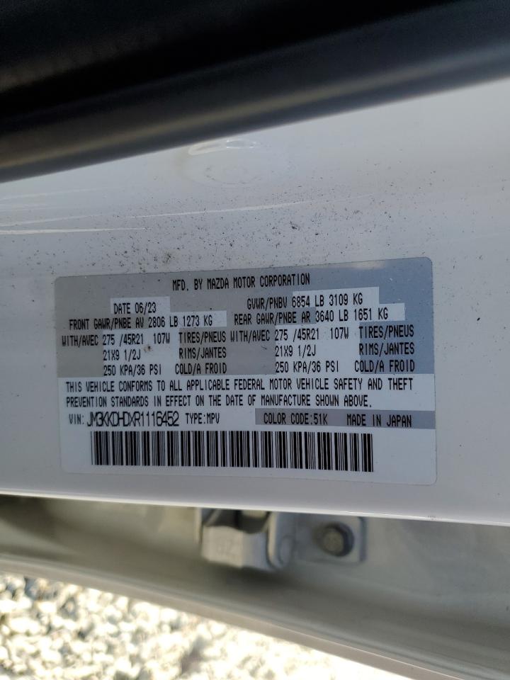 2024 MAZDA CX-90 PREMIUM VIN:JM3KKDHDXR1116452