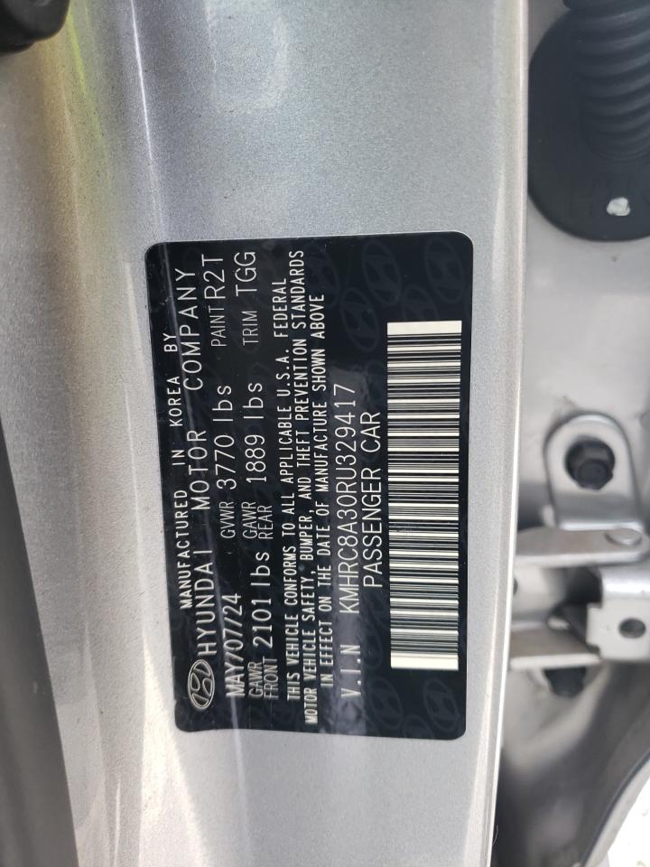 2024 HYUNDAI VENUE SEL VIN:KMHRC8A30RU329417