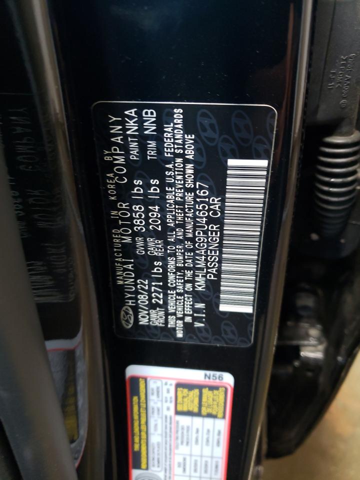 2023 HYUNDAI ELANTRA SEL VIN:KMHLM4AG9PU465167