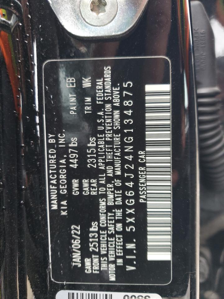 2022 KIA K5 GT LINE VIN:5XXG64J24NG134875